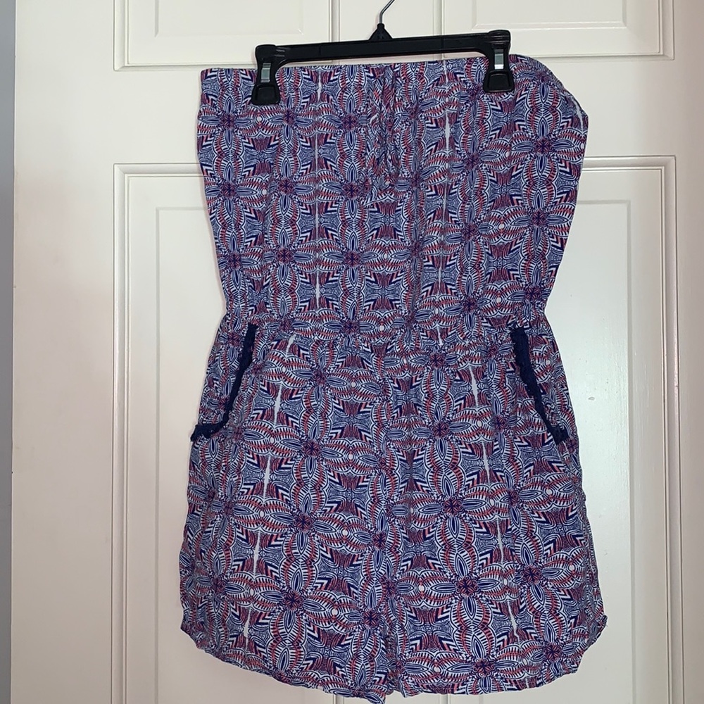 strapless romper